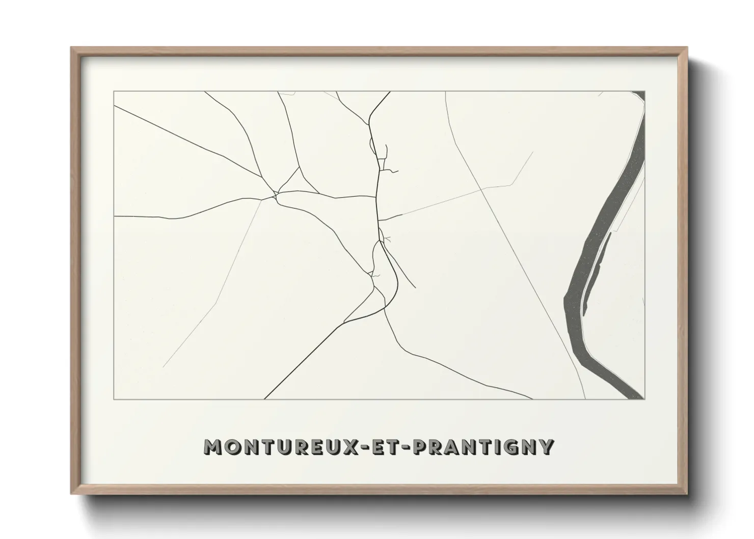 Une affiche de carte sur Montureux-et-Prantigny