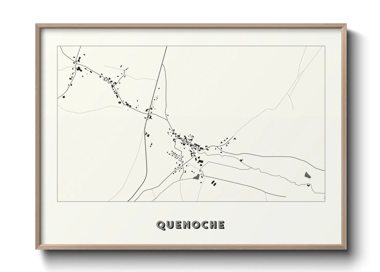 Une affiche de carte sur Quenoche