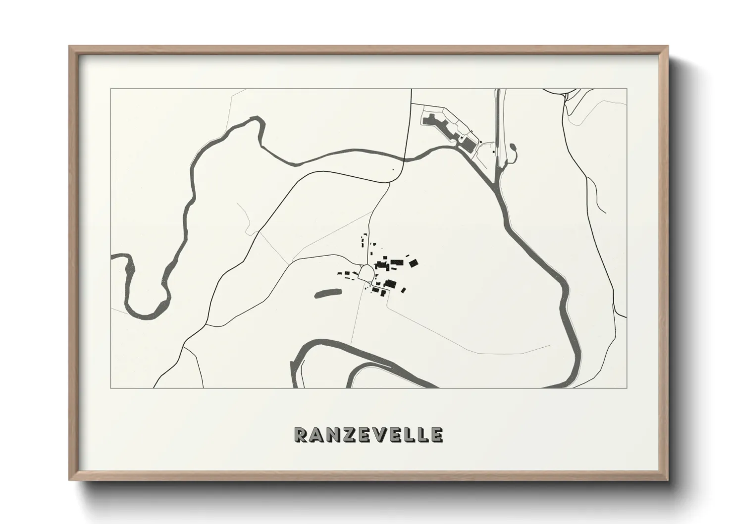 Une affiche de carte sur Ranzevelle