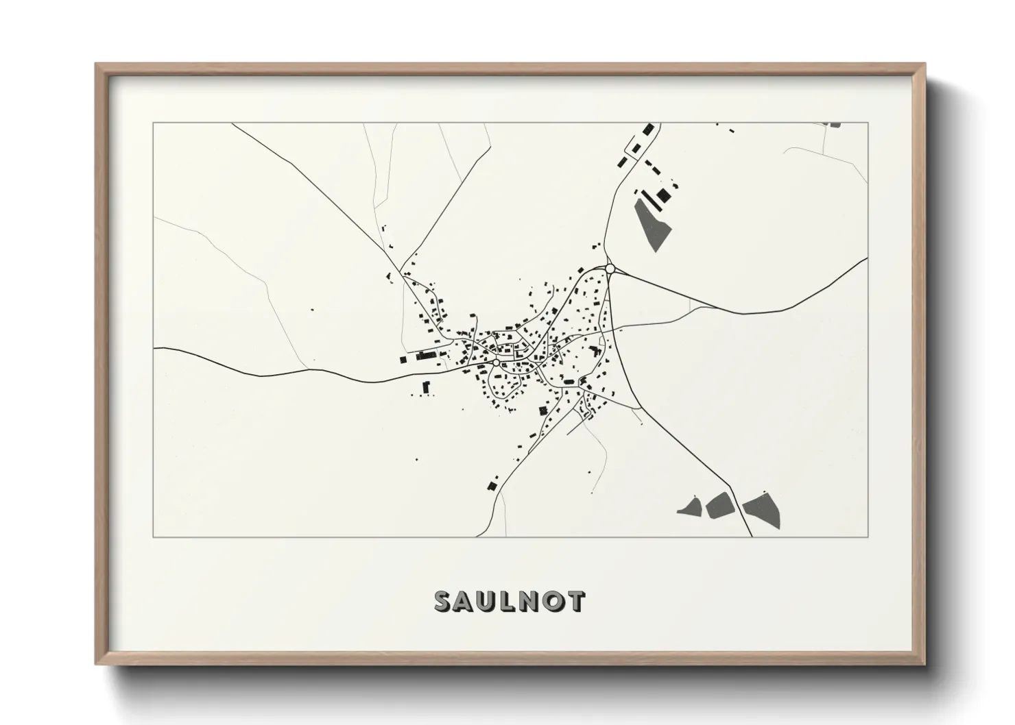 Une affiche de carte sur Saulnot