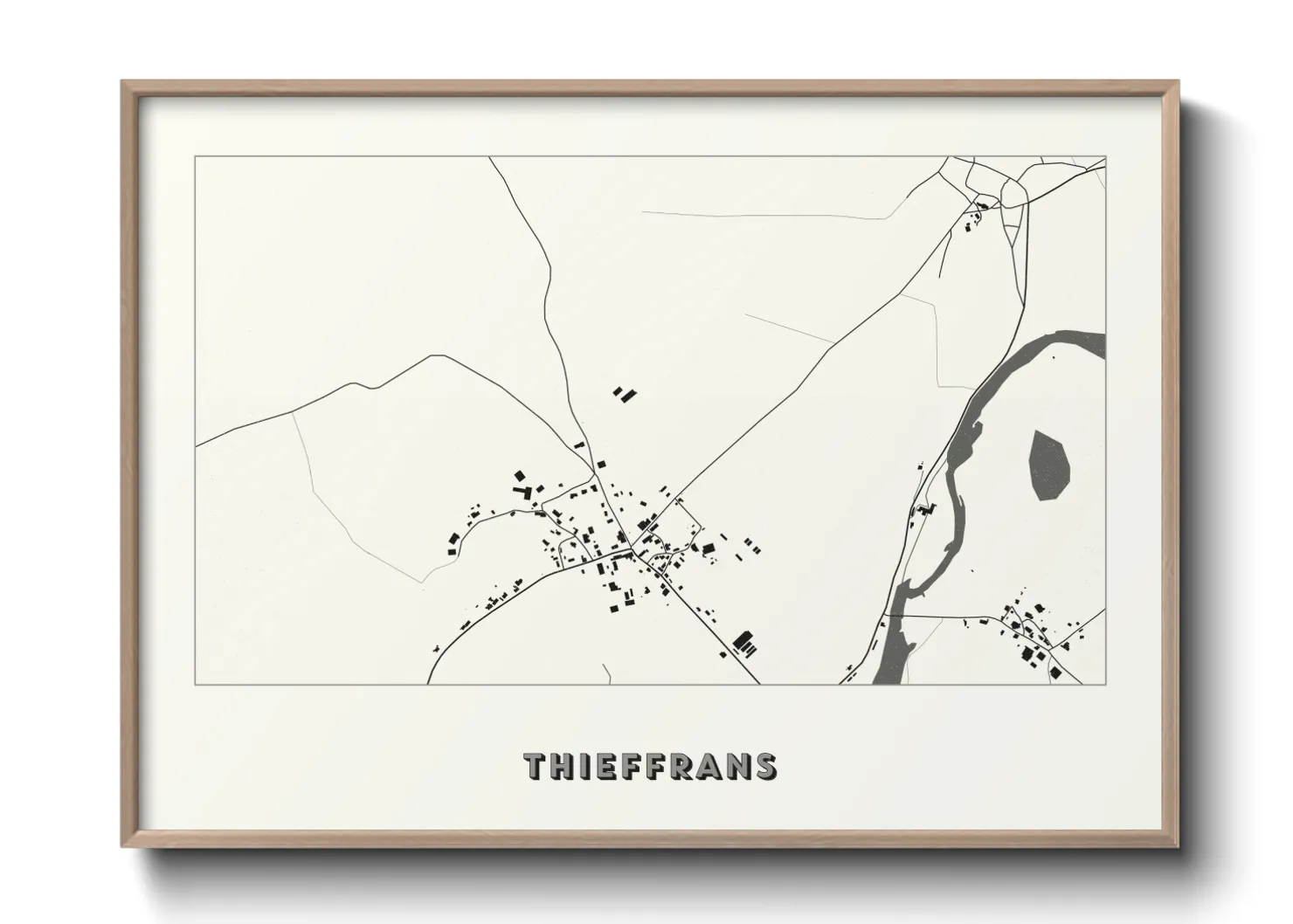 Une affiche de carte sur Thieffrans