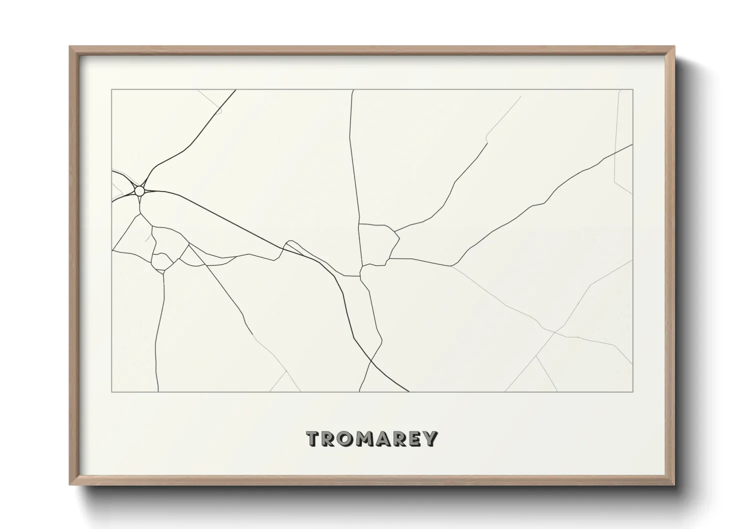 Une affiche de carte sur Tromarey
