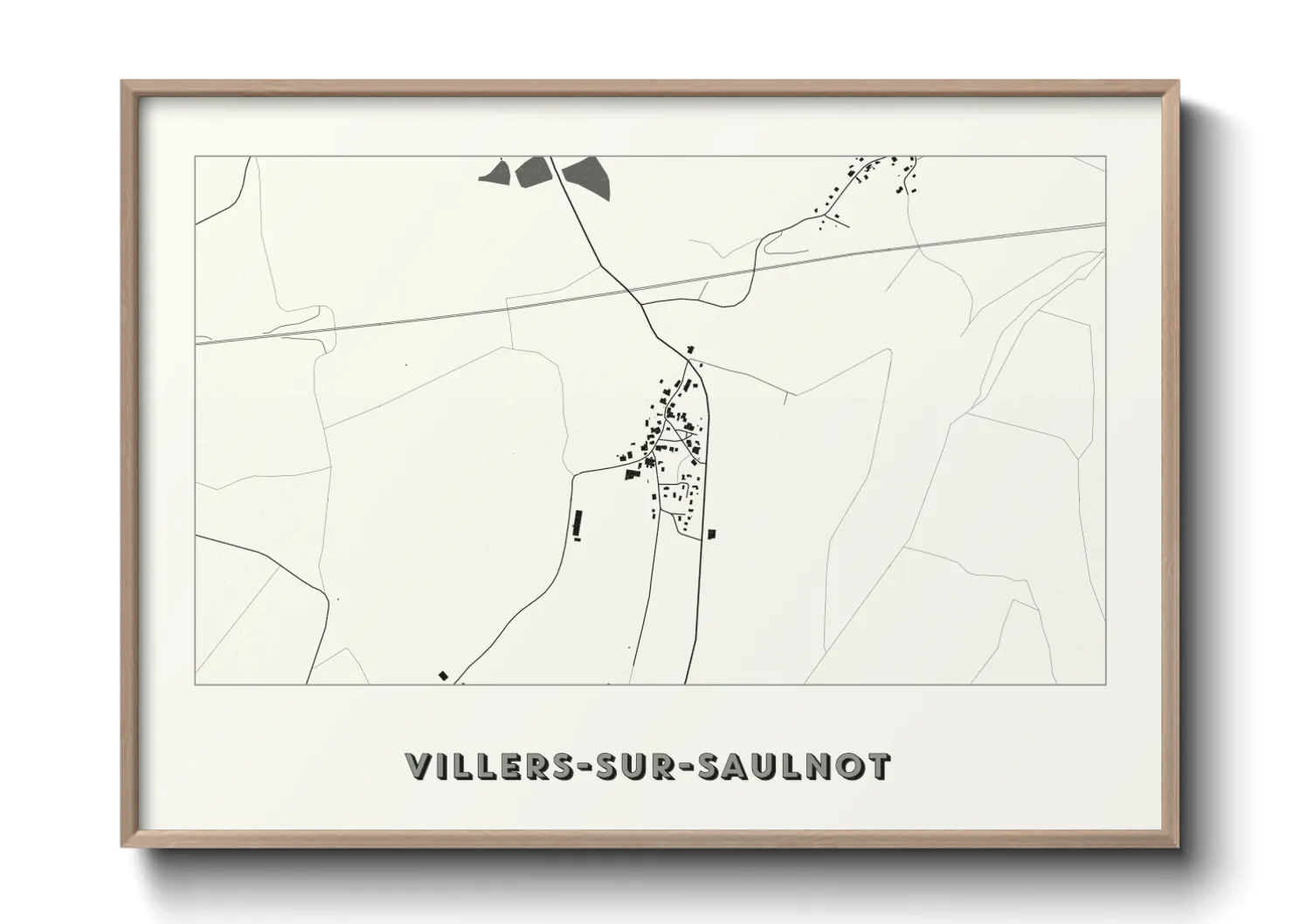 Une affiche de carte sur Villers-sur-Saulnot