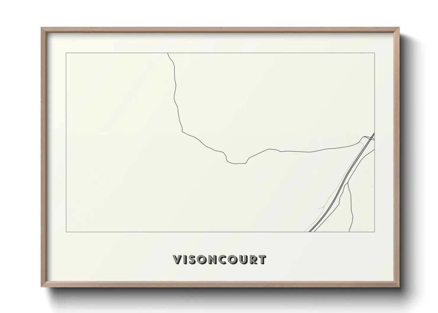 Une affiche de carte sur Visoncourt