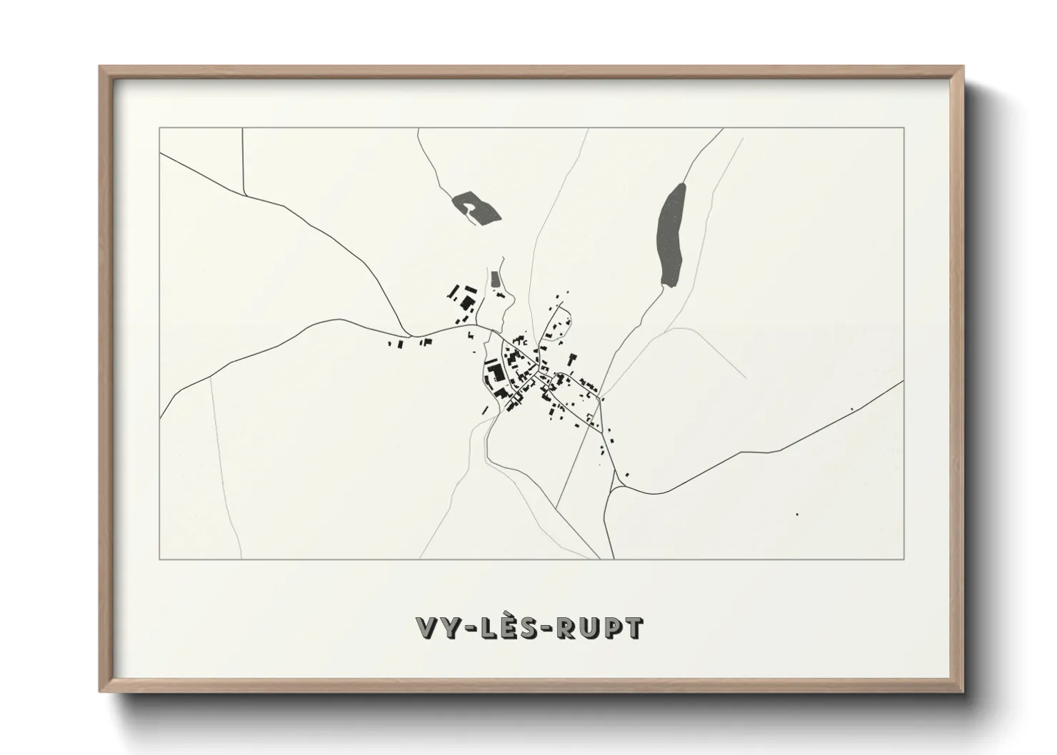 Une affiche de carte sur Vy-lès-Rupt