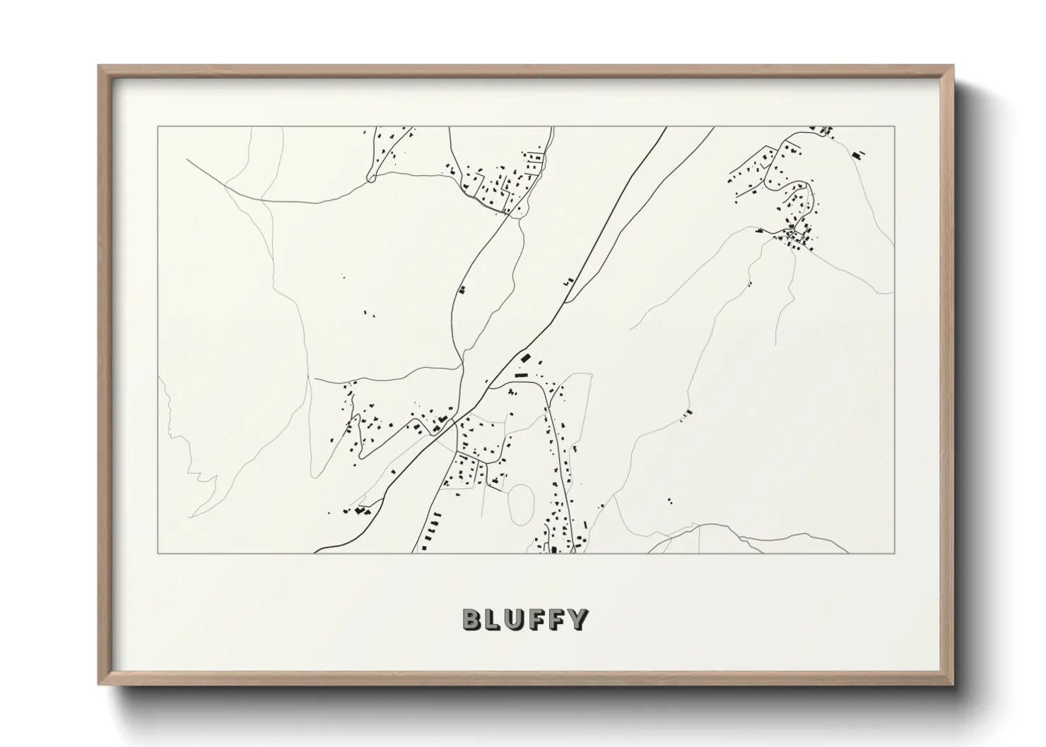 Une affiche de carte sur Bluffy