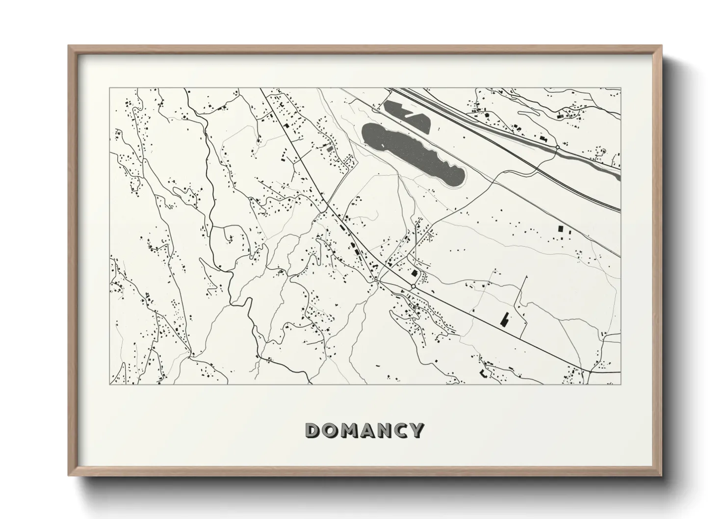 Une affiche de carte sur Domancy