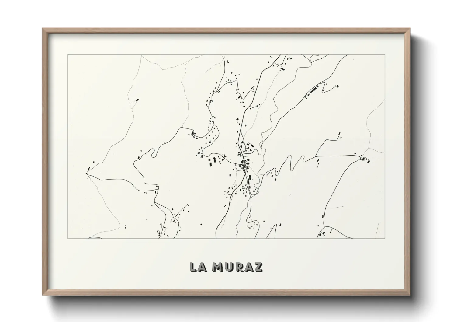 Une affiche de carte sur La Muraz