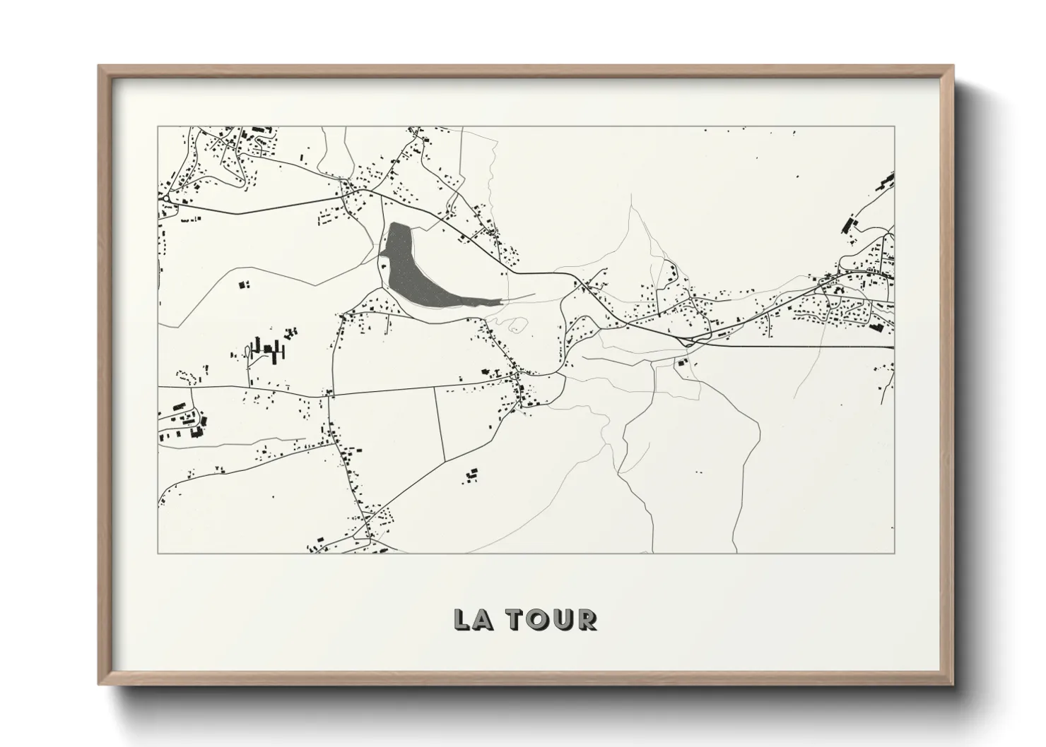 Une affiche de carte sur La Tour