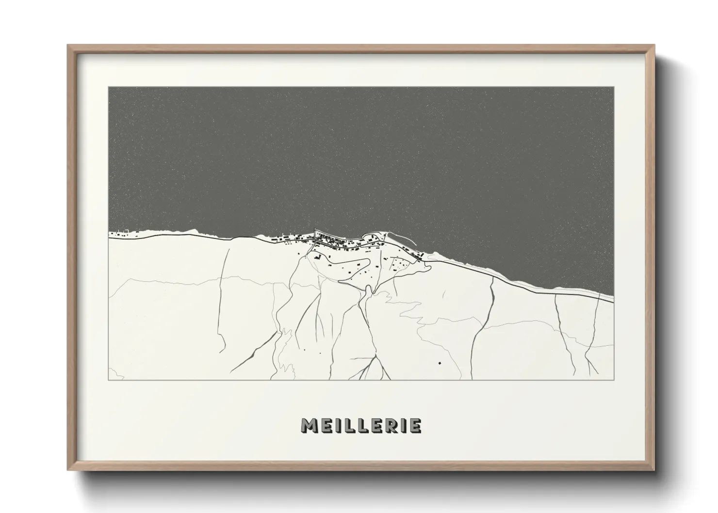 Une affiche de carte sur Meillerie