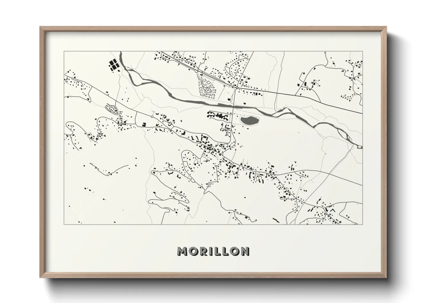 Une affiche de carte sur Morillon