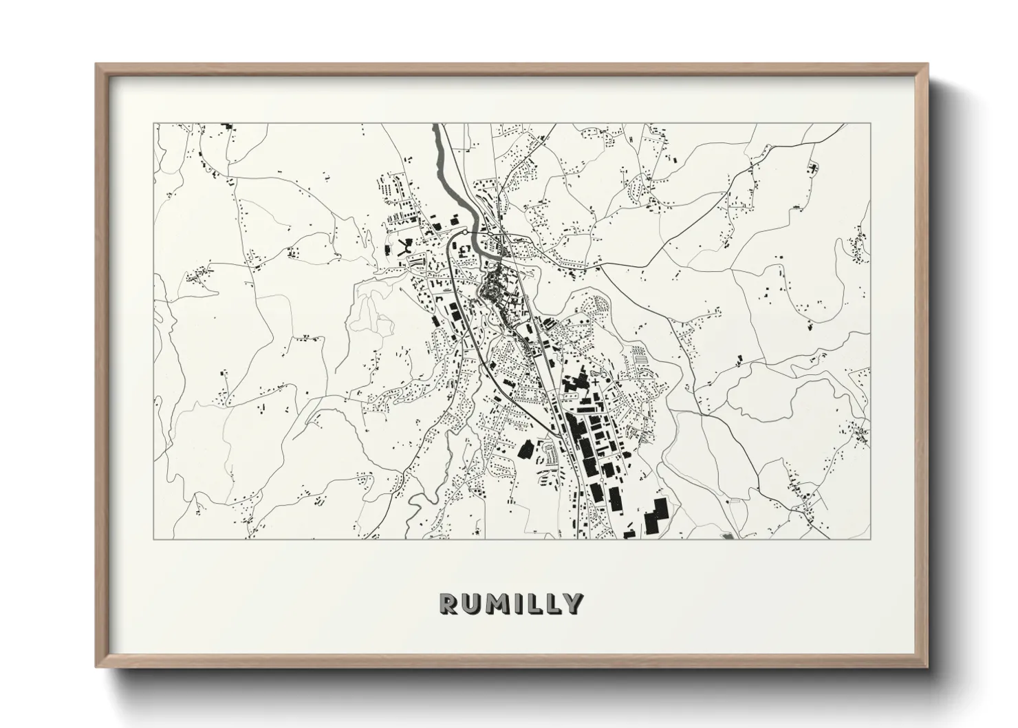 Une affiche de carte sur Rumilly