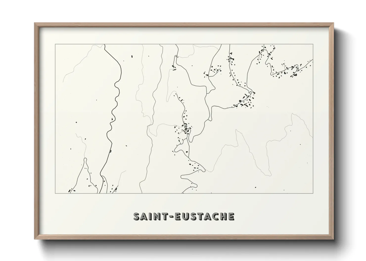 Une affiche de carte sur Saint-Eustache