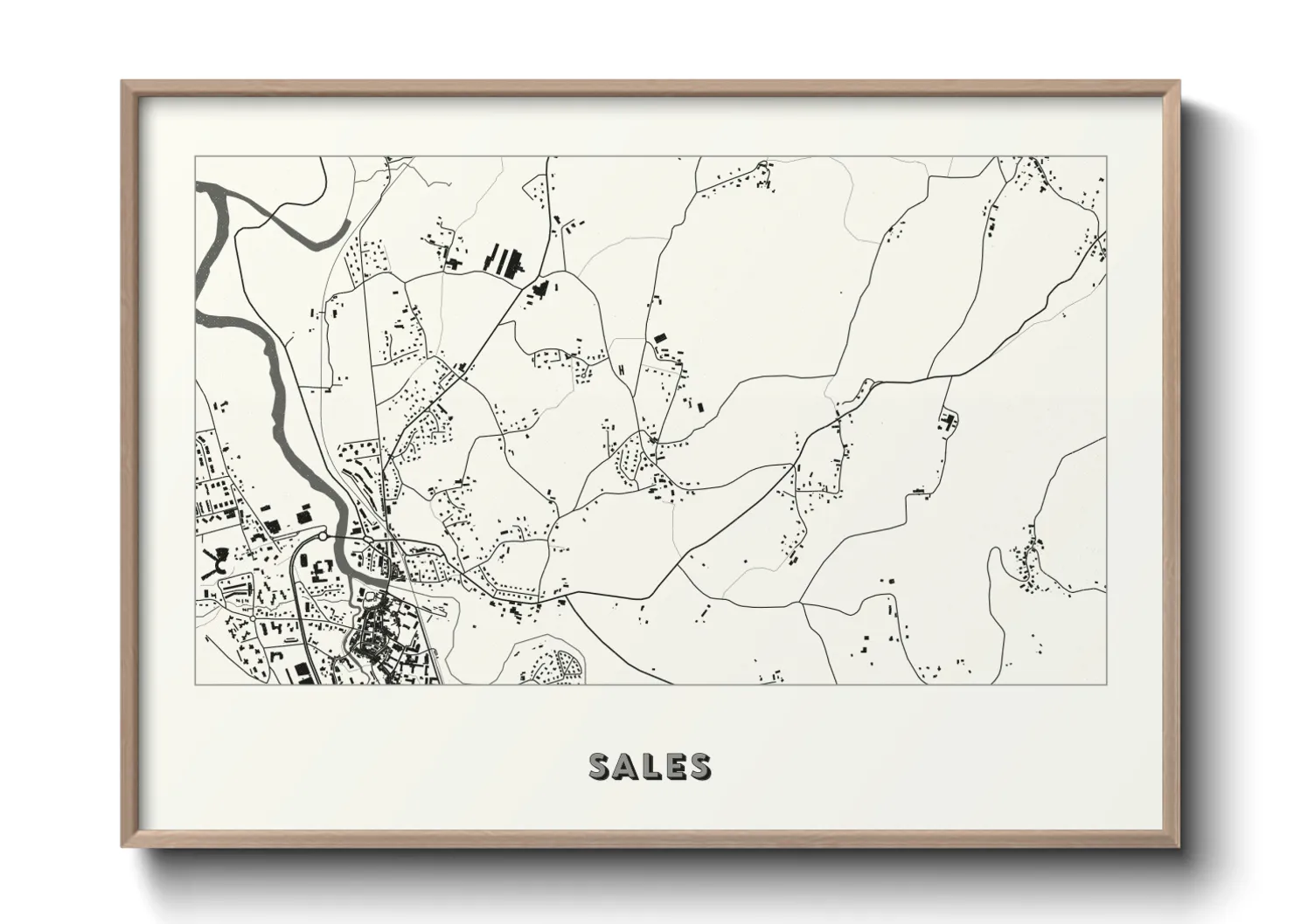 Une affiche de carte sur Sales