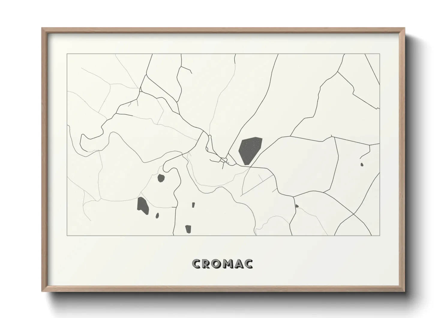 Une affiche de carte sur Cromac