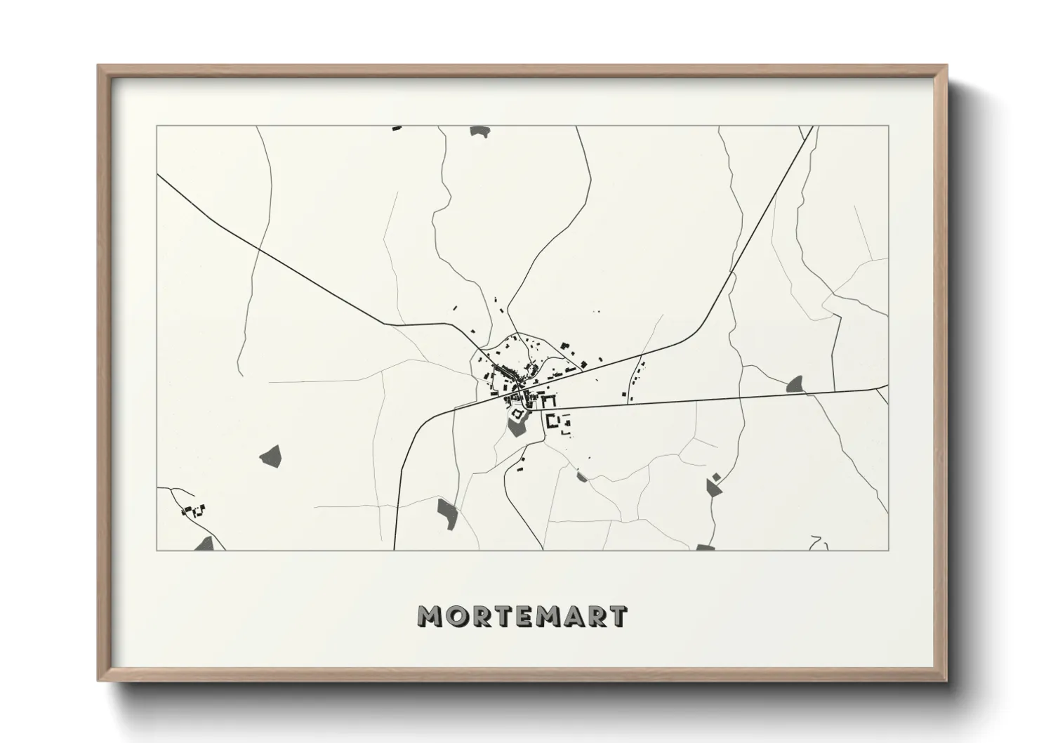 Une affiche de carte sur Mortemart