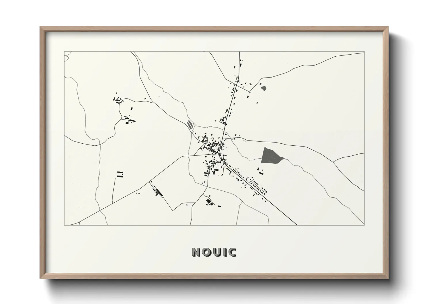 Une affiche de carte sur Nouic