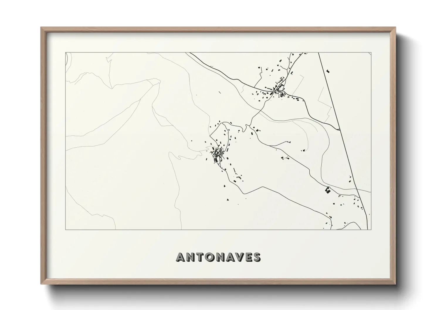 Une affiche de carte sur Antonaves