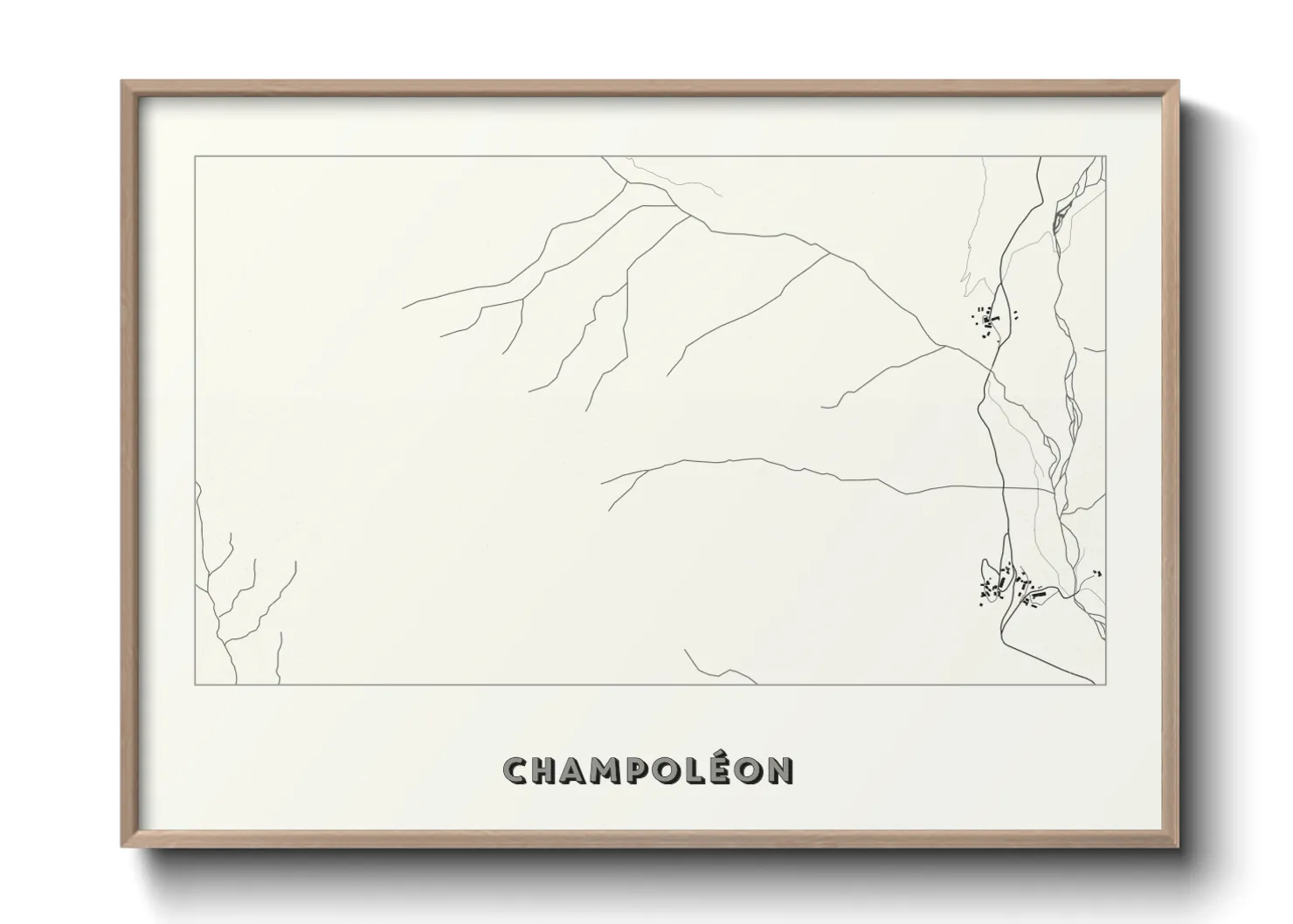 Une affiche de carte sur Champoléon