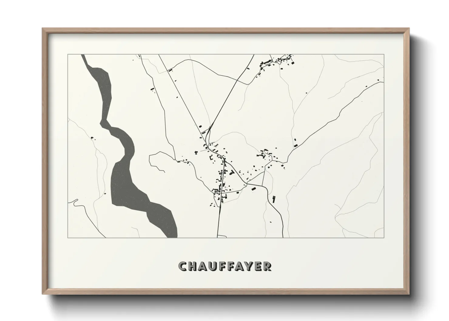 Une affiche de carte sur Chauffayer