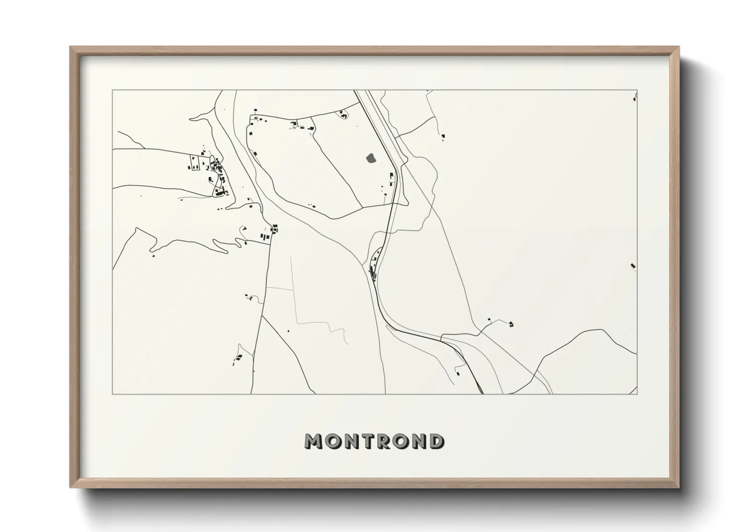 Une affiche de carte sur Montrond