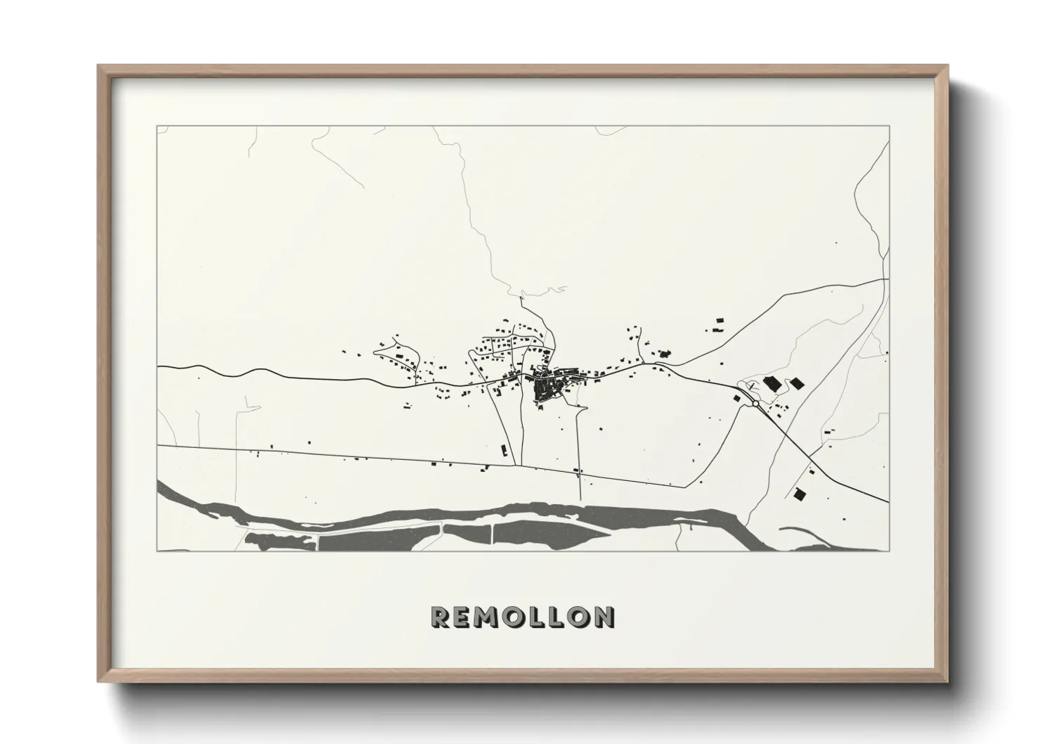 Une affiche de carte sur Remollon