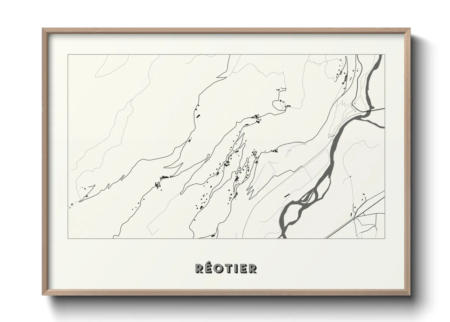 Une affiche de carte sur Réotier