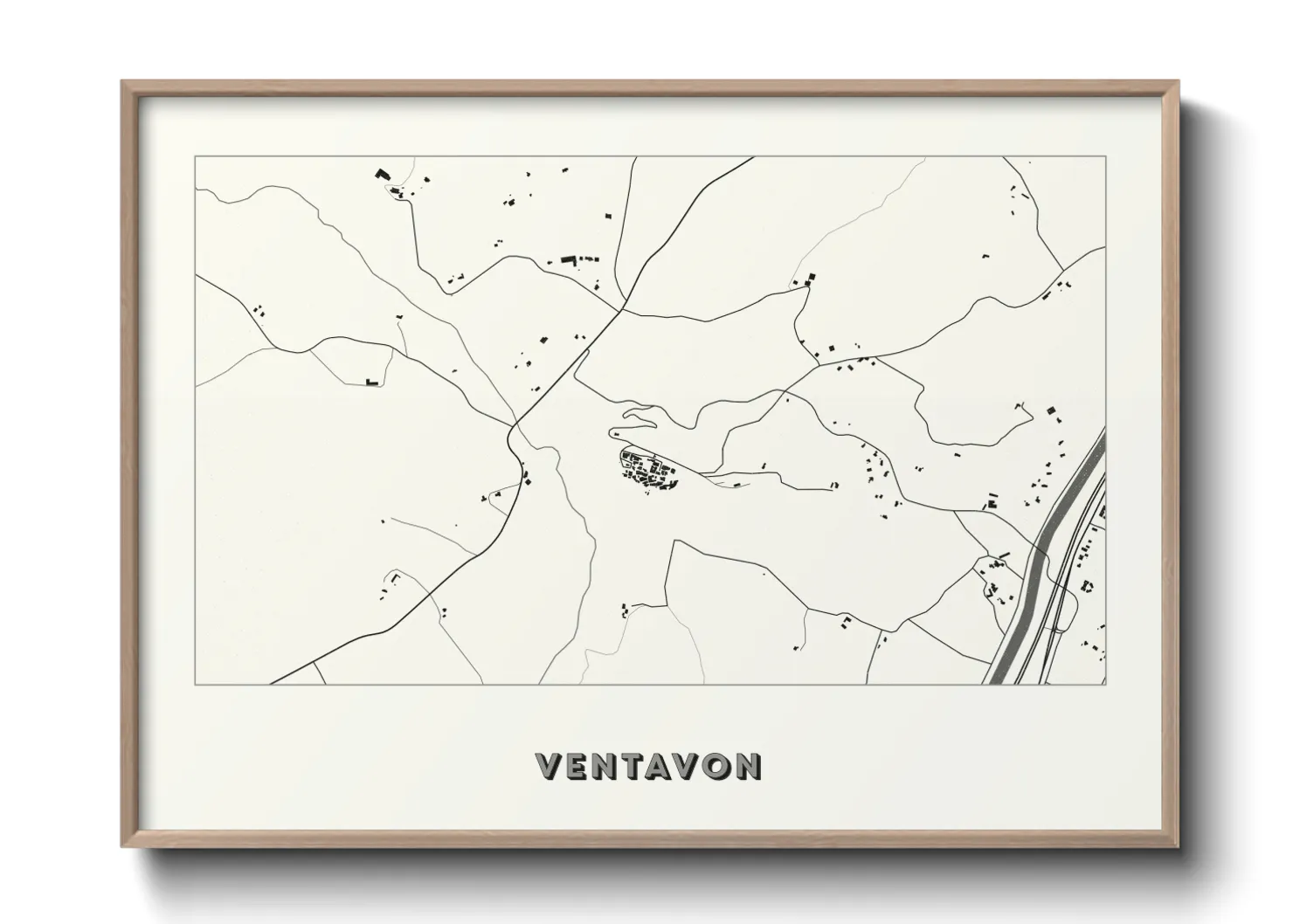 Une affiche de carte sur Ventavon