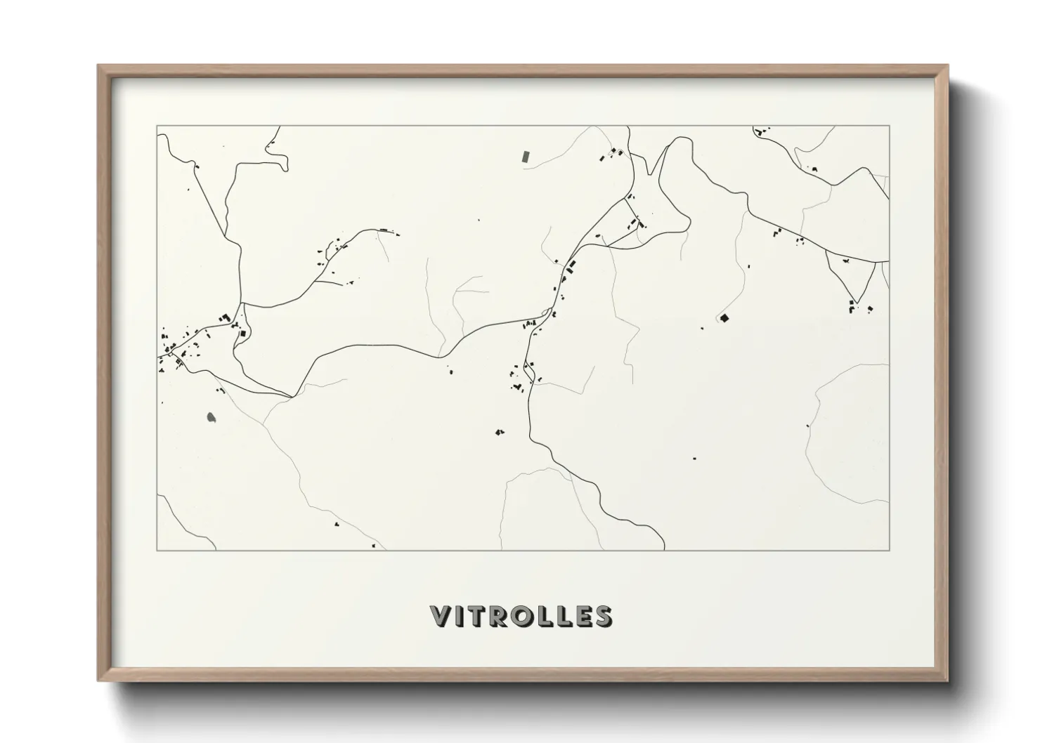 Une affiche de carte sur Vitrolles