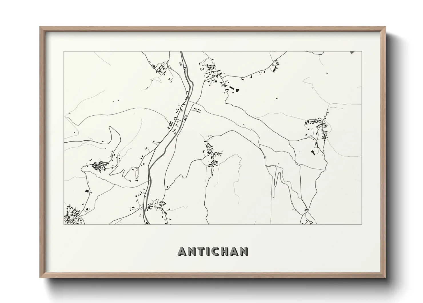 Une affiche de carte sur Antichan