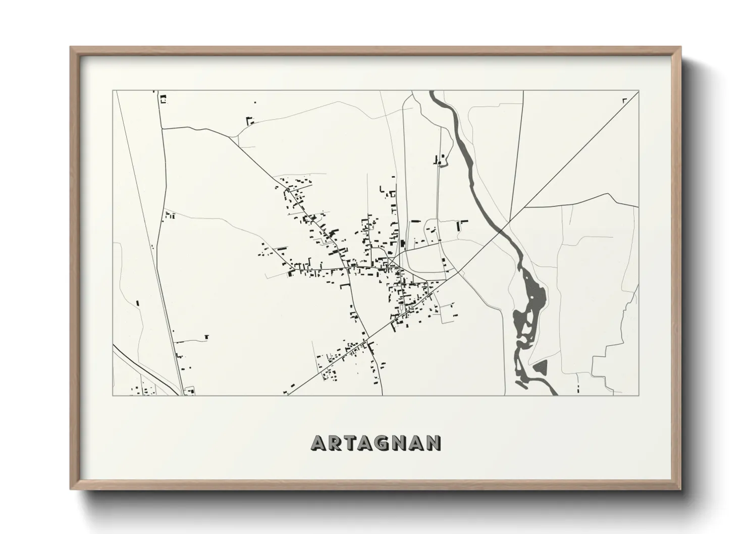 Une affiche de carte sur Artagnan