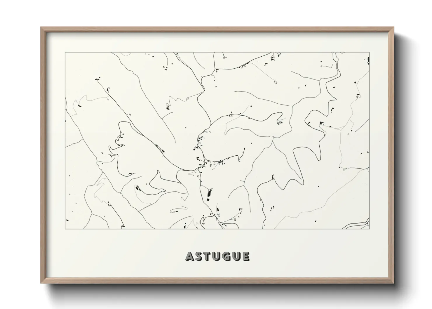 Une affiche de carte sur Astugue