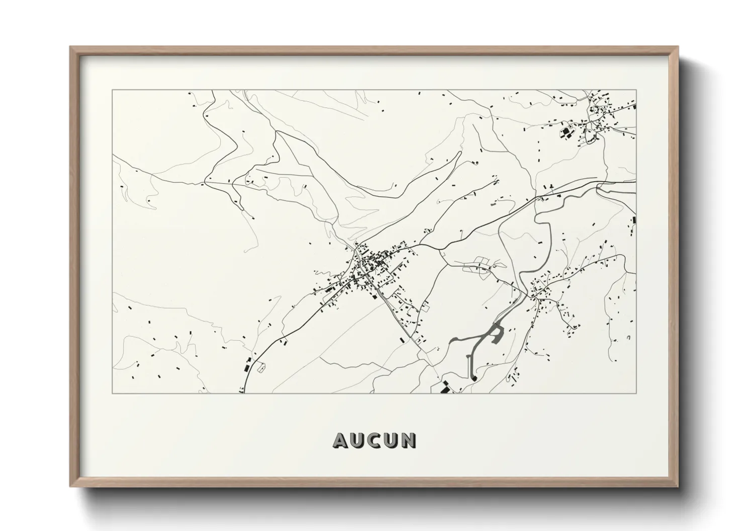 Une affiche de carte sur Aucun
