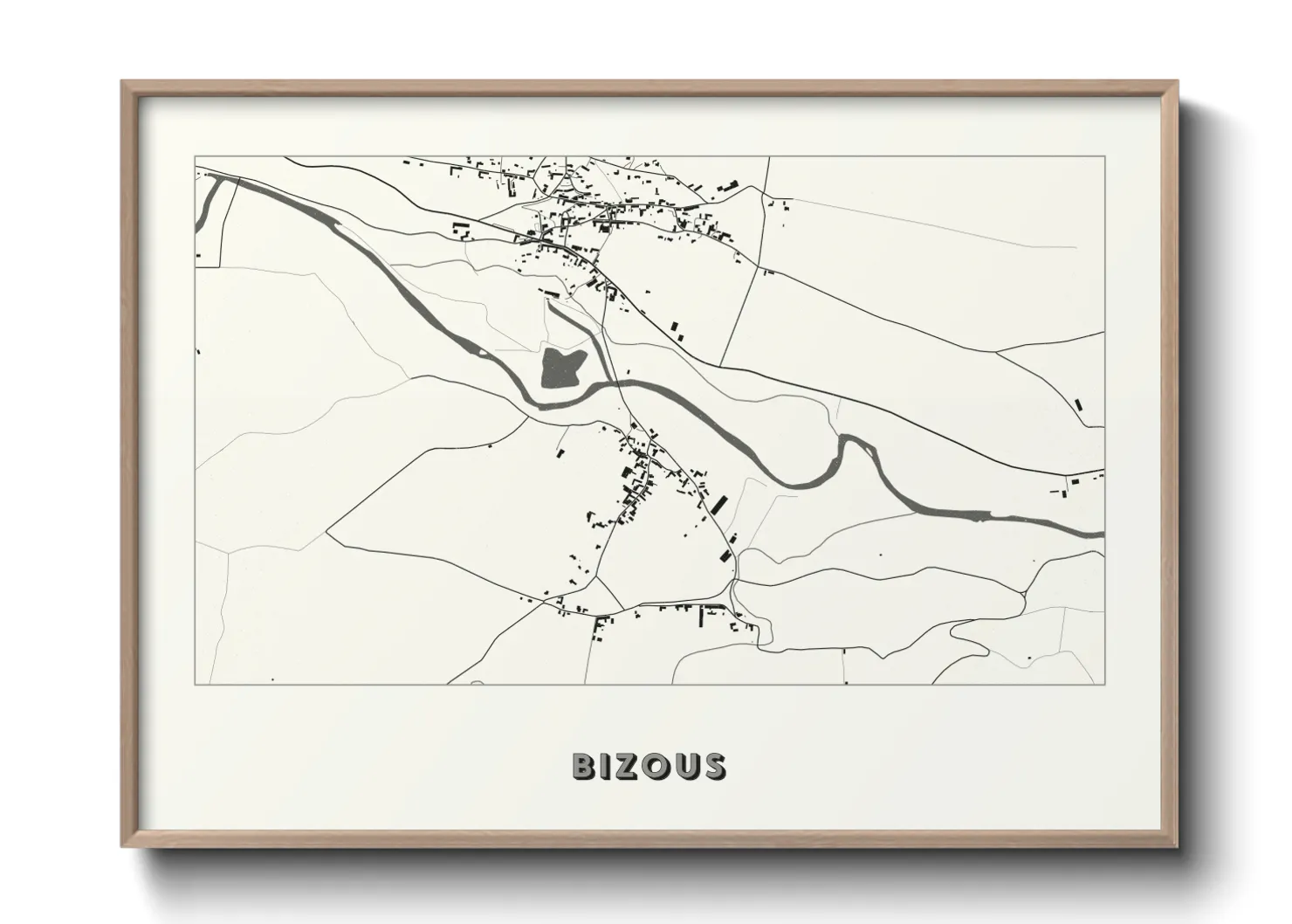 Une affiche de carte sur Bizous