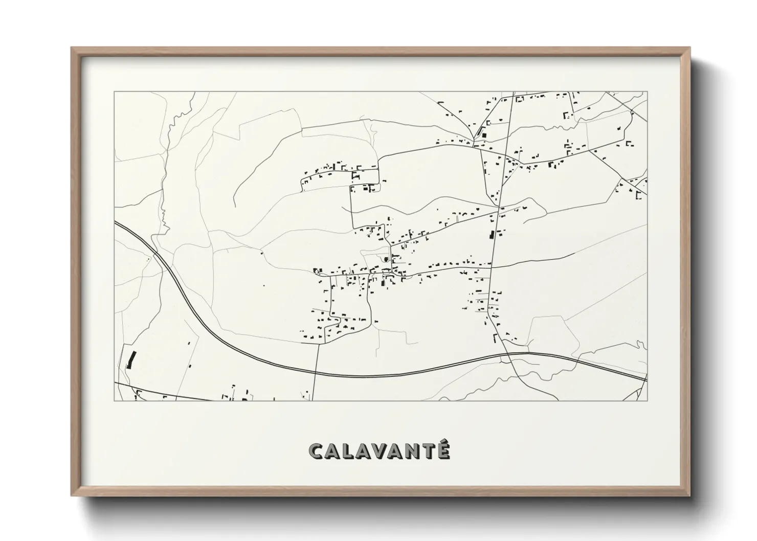 Une affiche de carte sur Calavanté