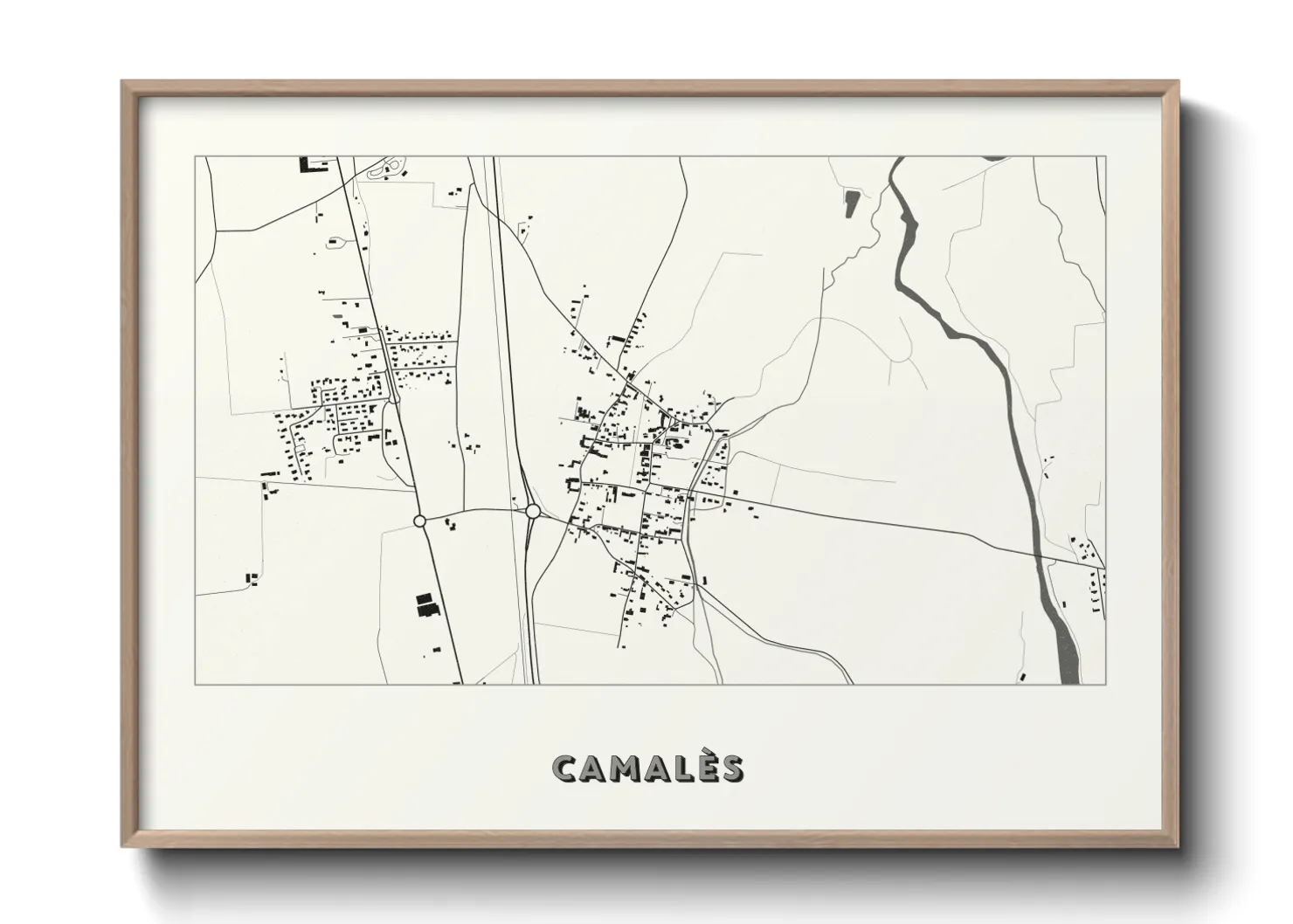 Une affiche de carte sur Camalès