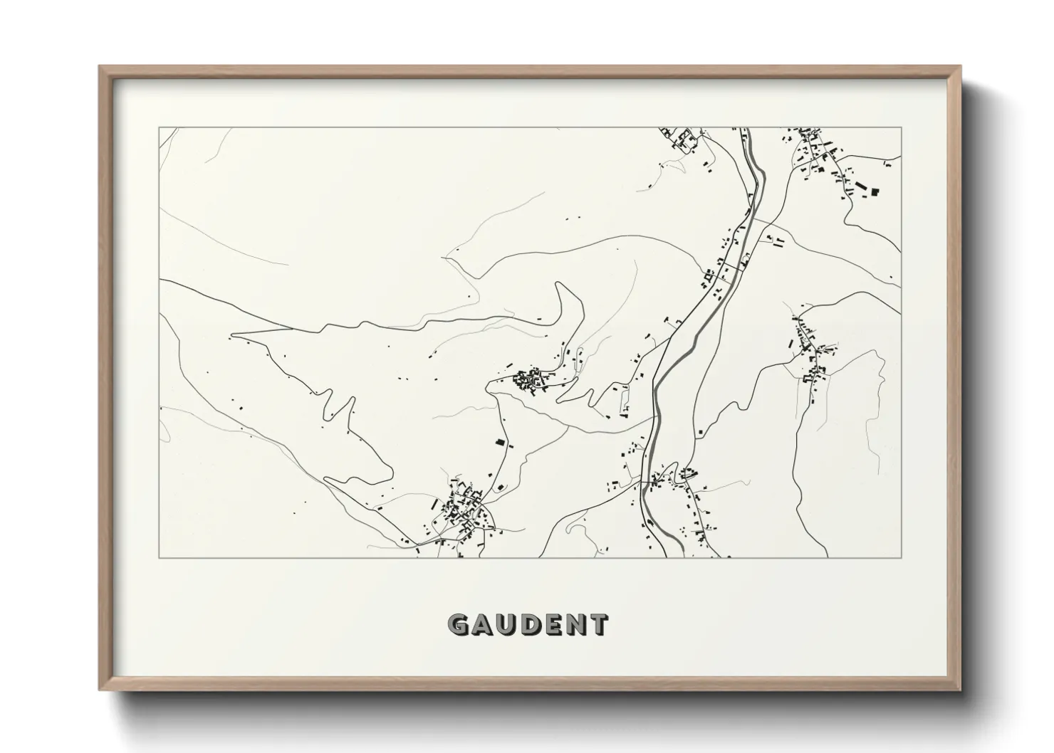 Une affiche de carte sur Gaudent