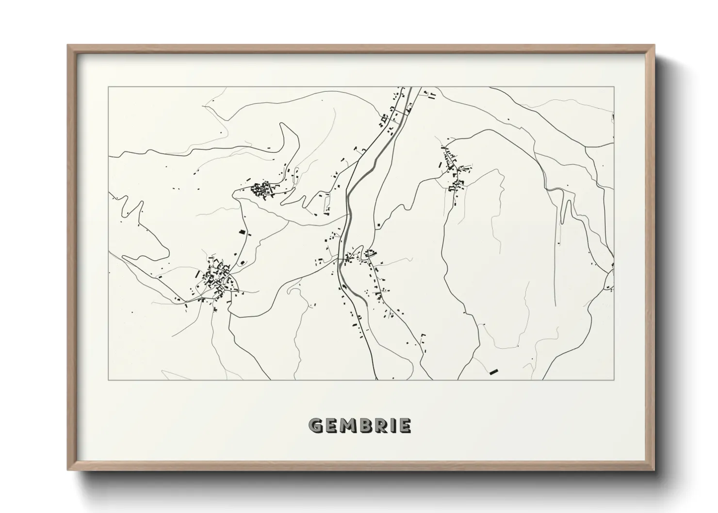 Une affiche de carte sur Gembrie