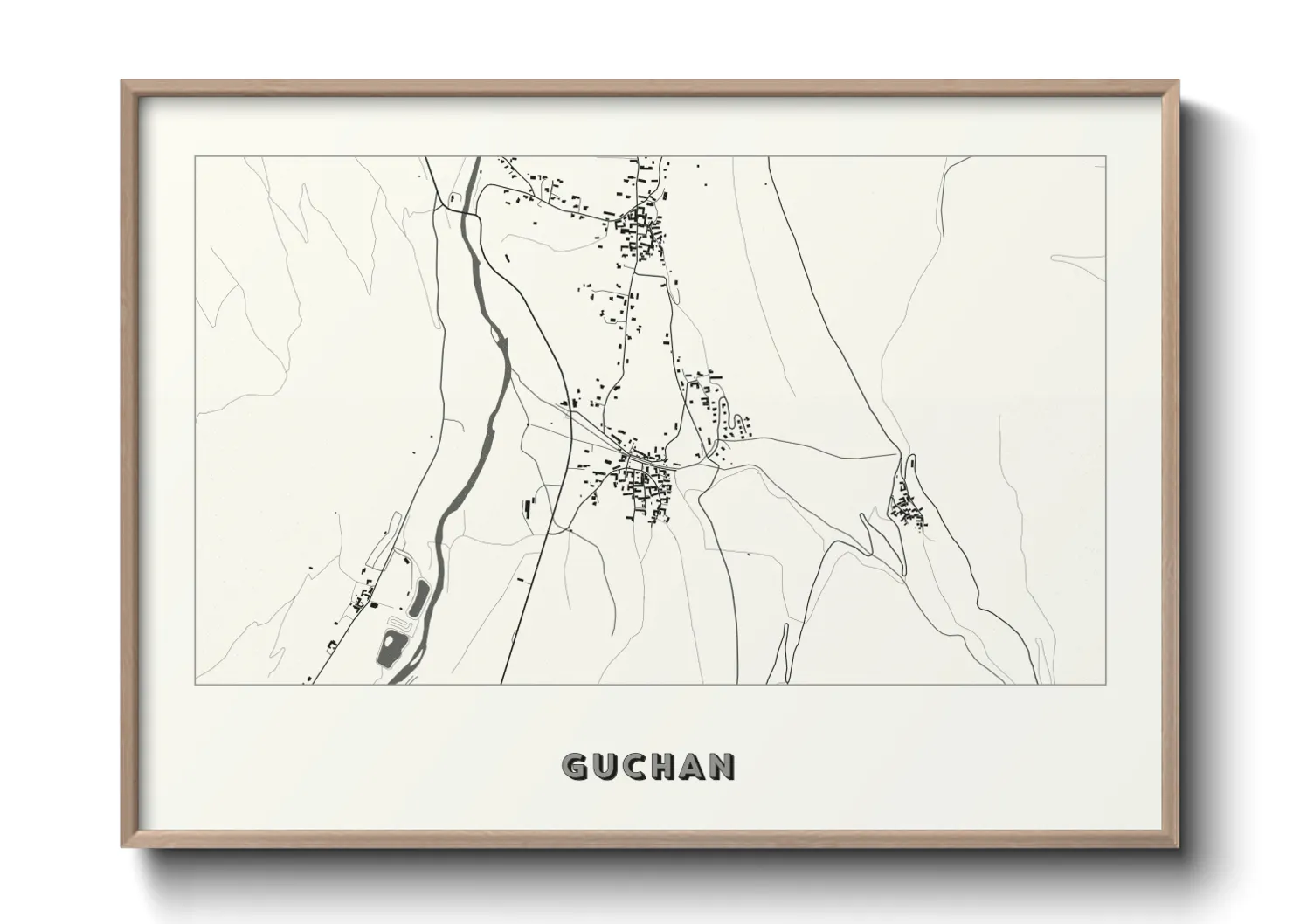 Une affiche de carte sur Guchan