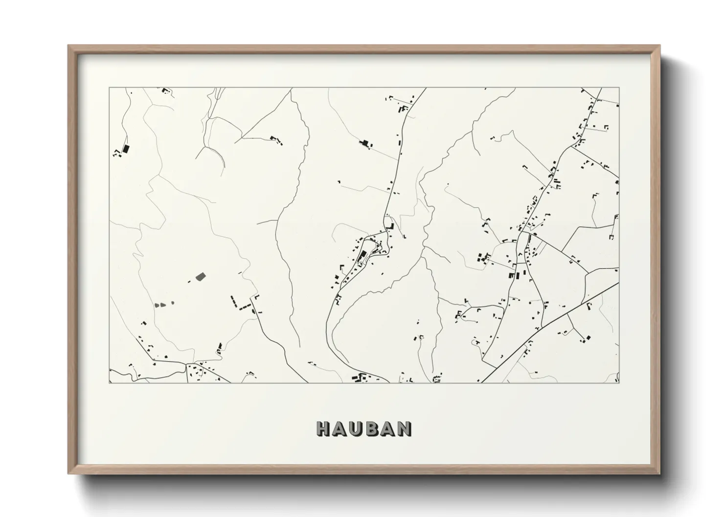 Une affiche de carte sur Hauban