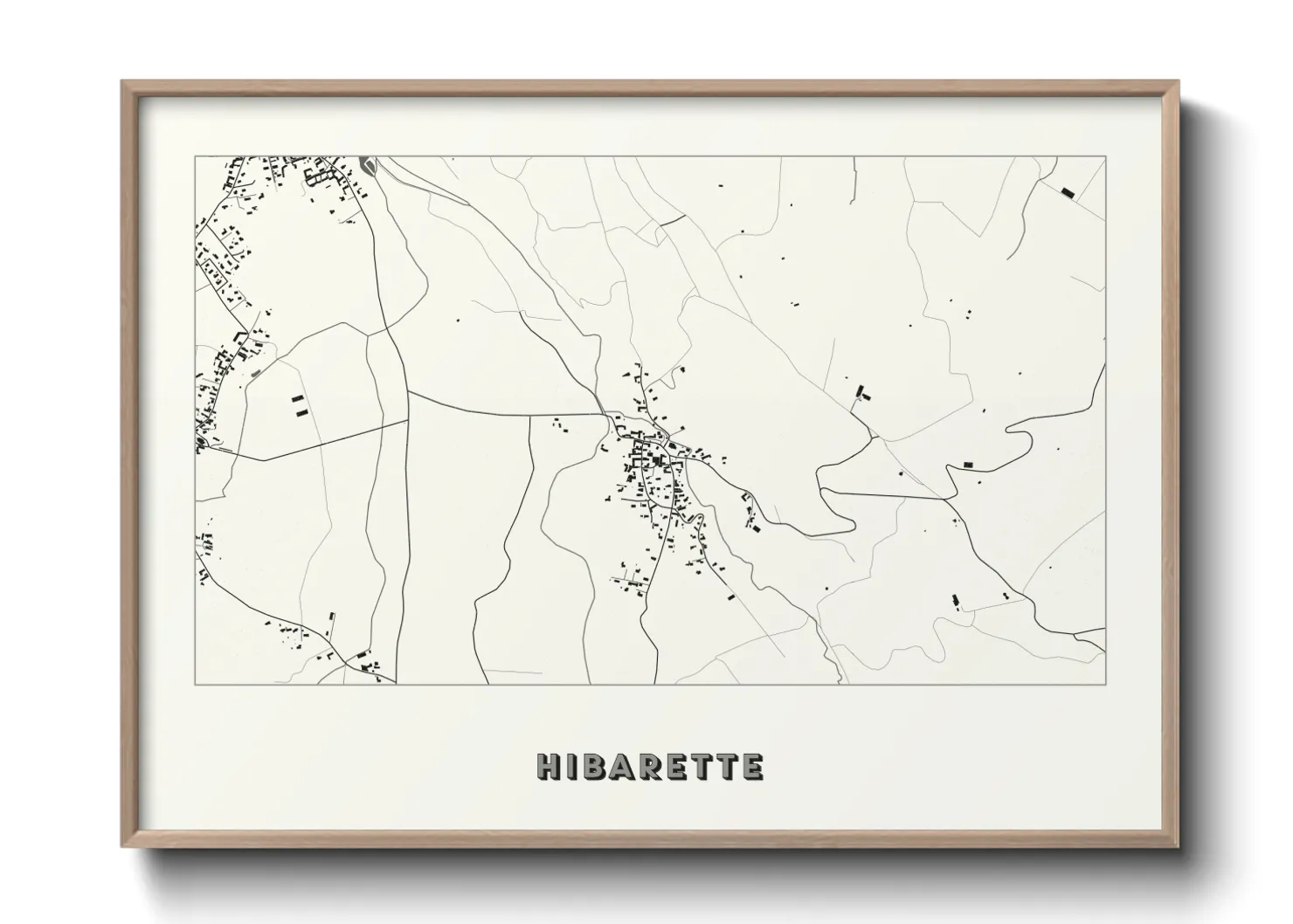 Une affiche de carte sur Hibarette