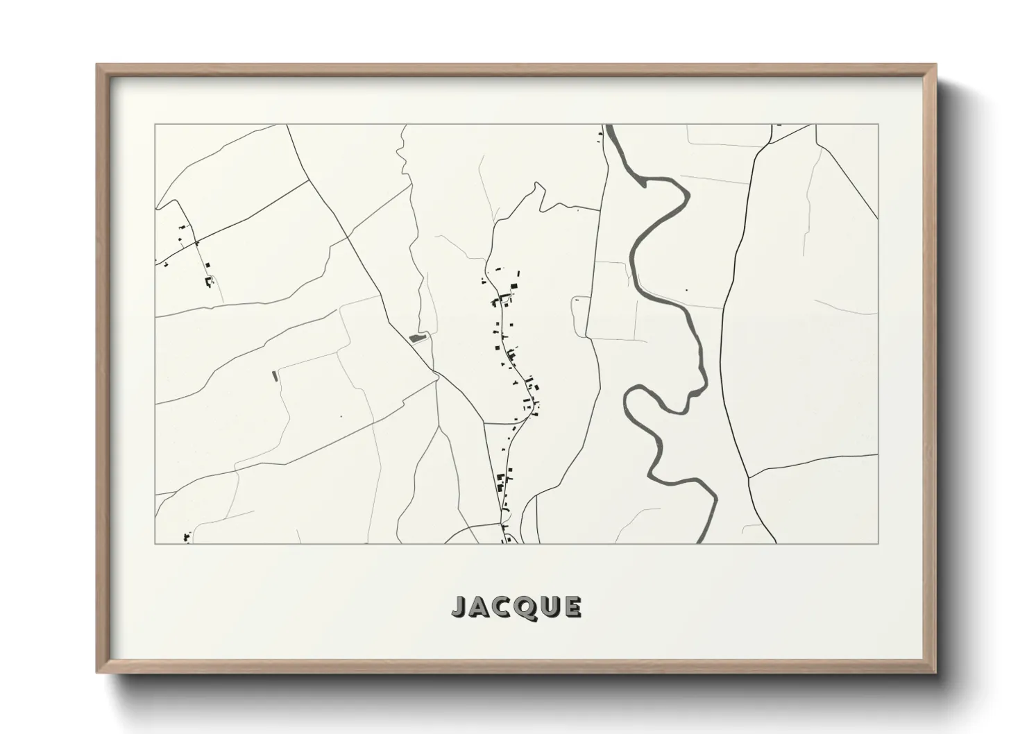 Une affiche de carte sur Jacque