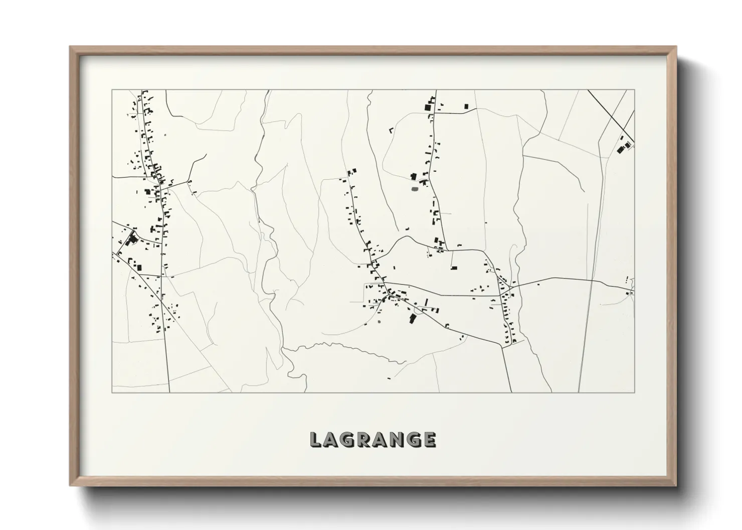Une affiche de carte sur Lagrange