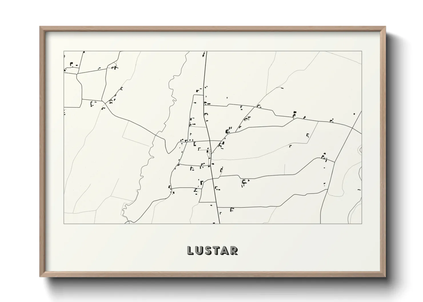 Une affiche de carte sur Lustar