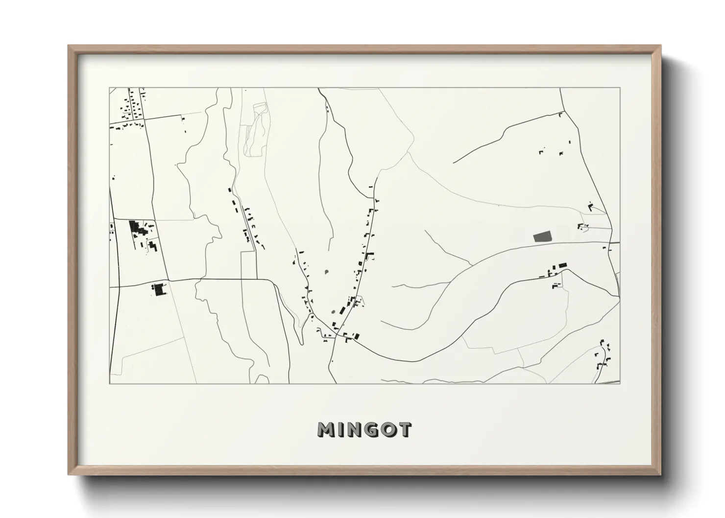 Une affiche de carte sur Mingot