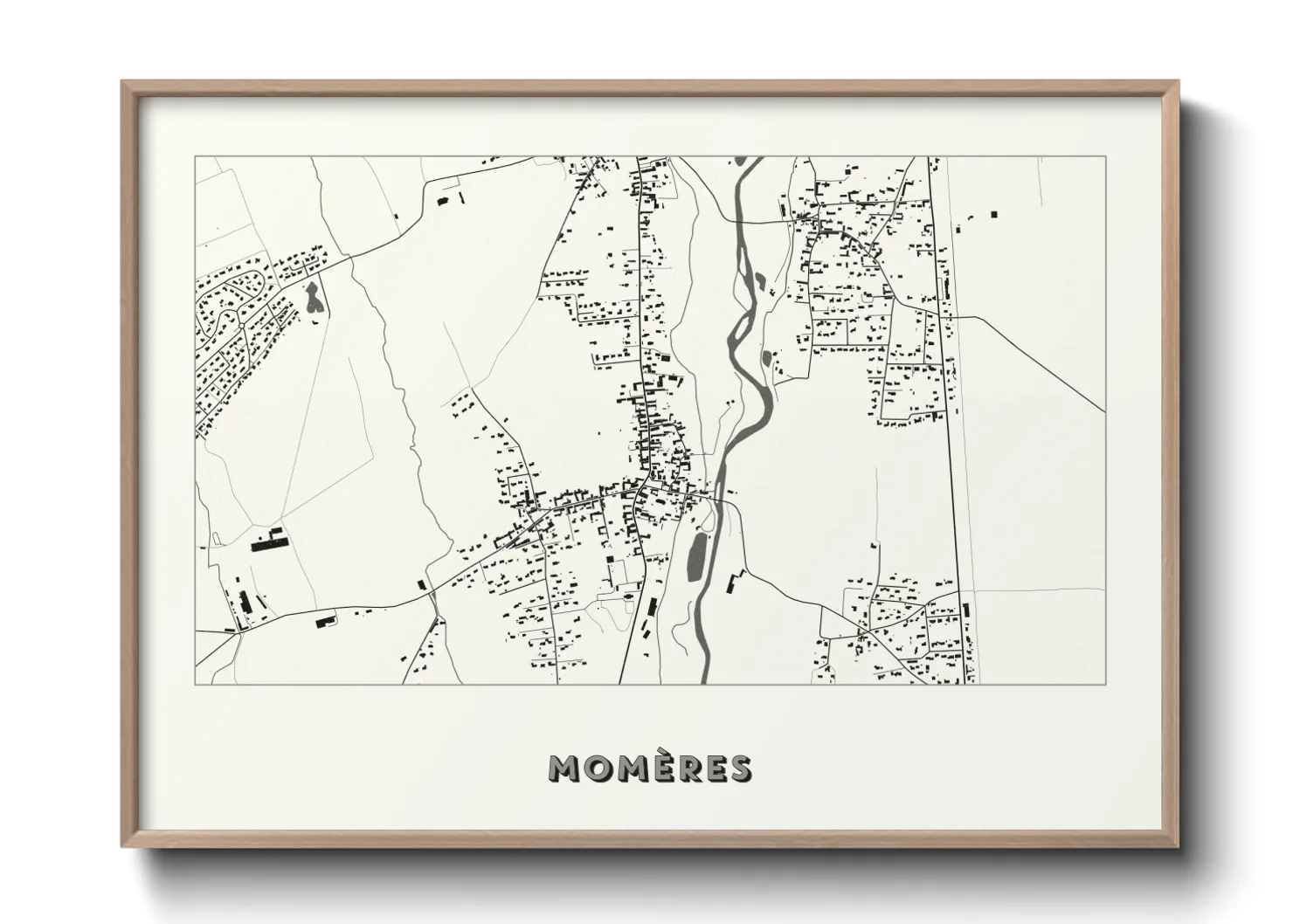 Une affiche de carte sur Momères