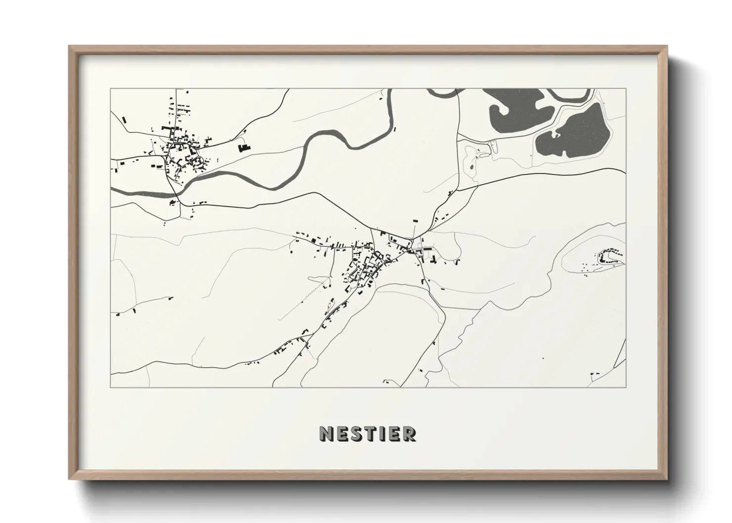 Une affiche de carte sur Nestier