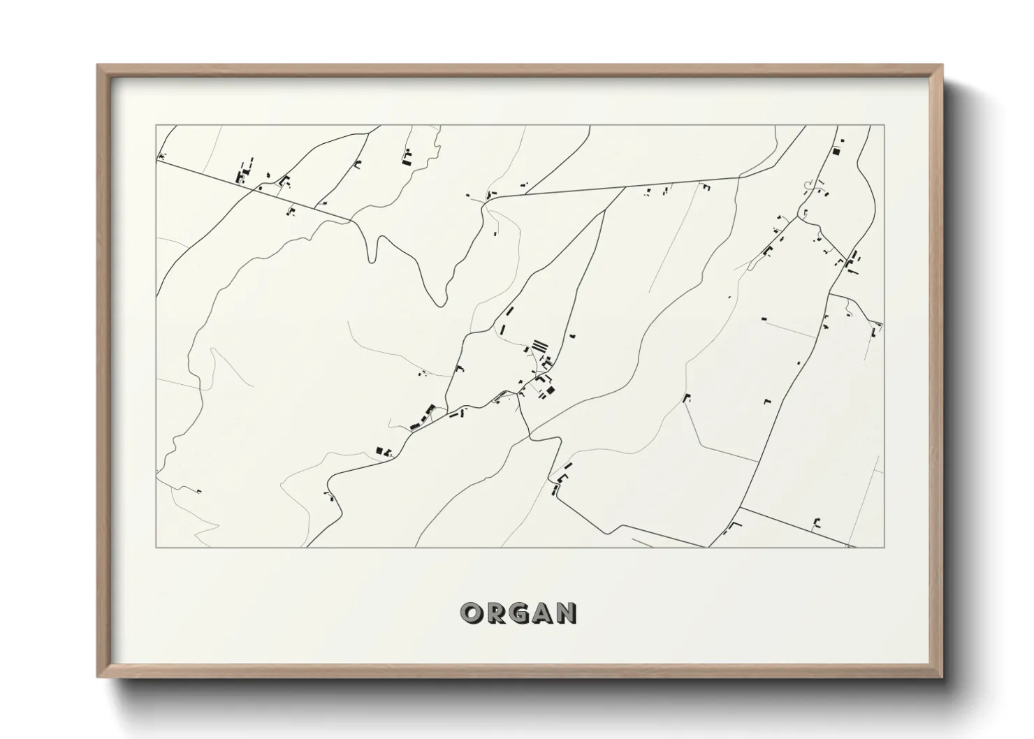 Une affiche de carte sur Organ