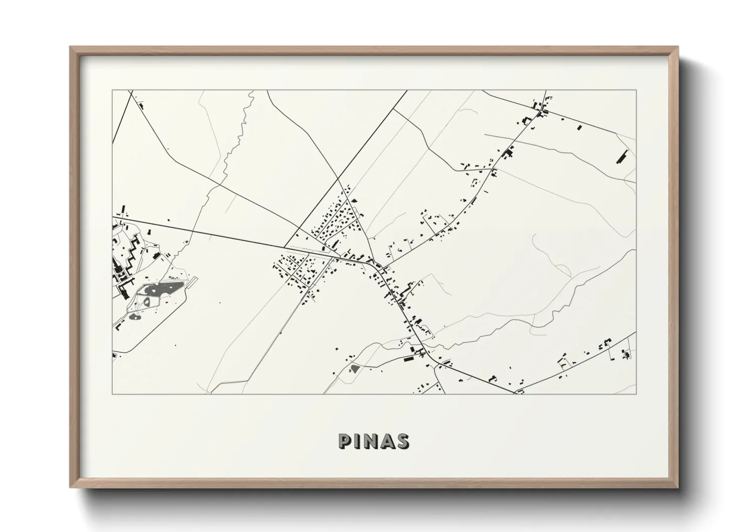 Une affiche de carte sur Pinas