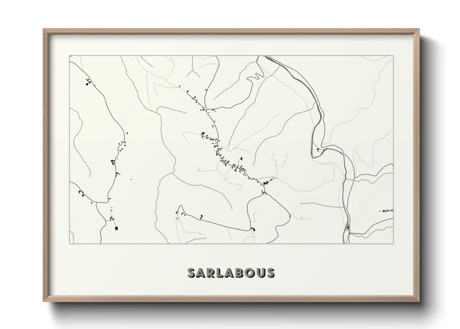 Une affiche de carte sur Sarlabous